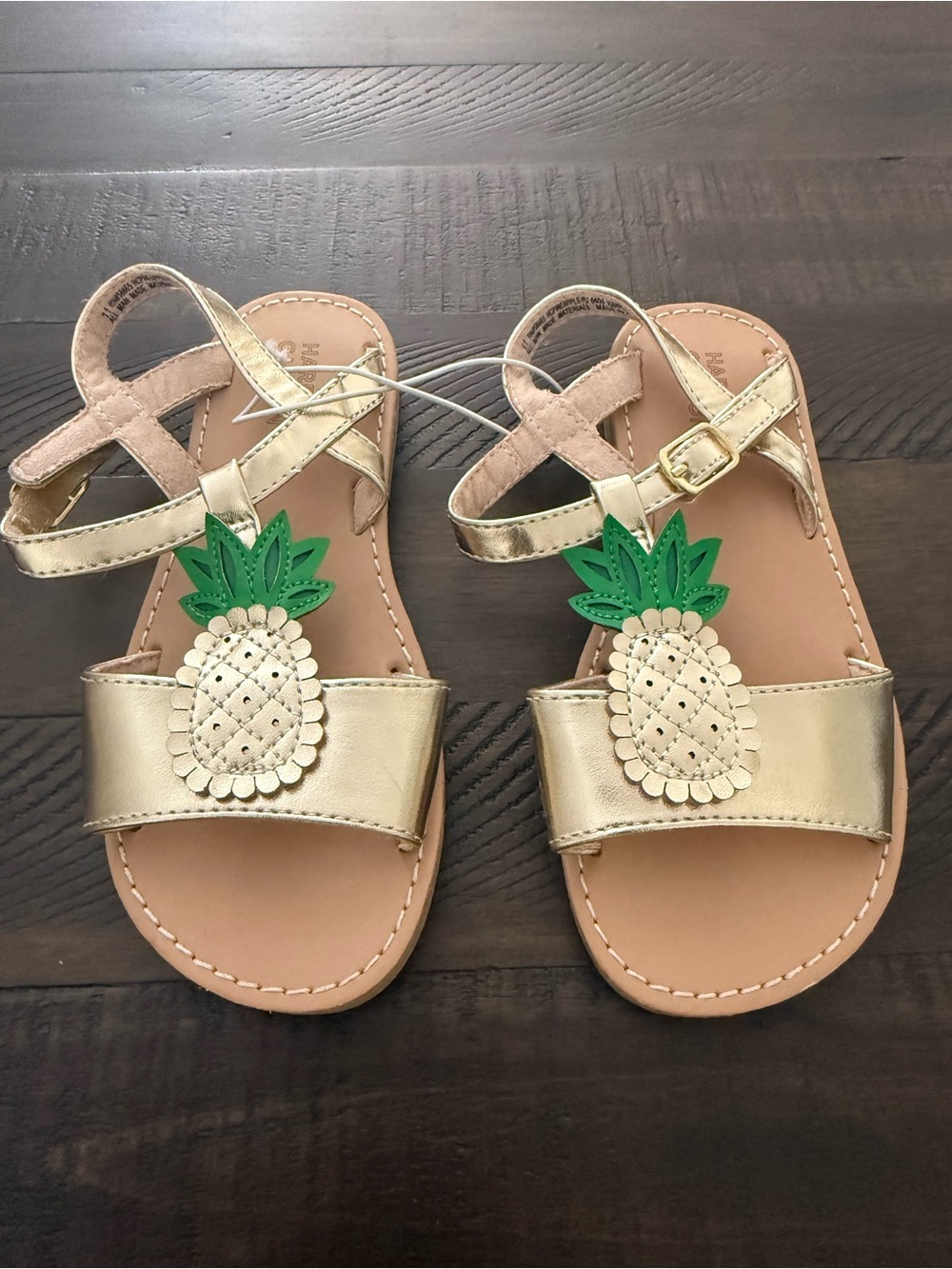 Harper Canyon girls gold Pineapple Sandal